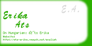 erika ats business card